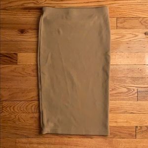 2 for $10. F21 Beige Pencil Skirt Size Small